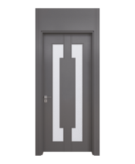 BY-4038V Porte intérieure laqué Vitrée